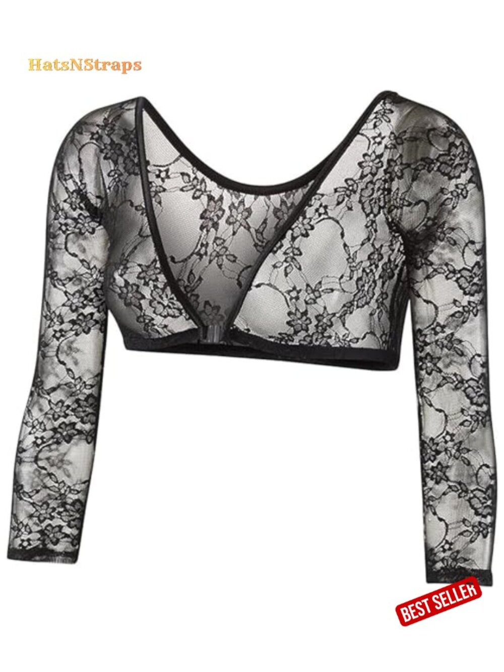 Lace Slip-On Sleeves Reversible 3/4 Length Sun Protection Layer